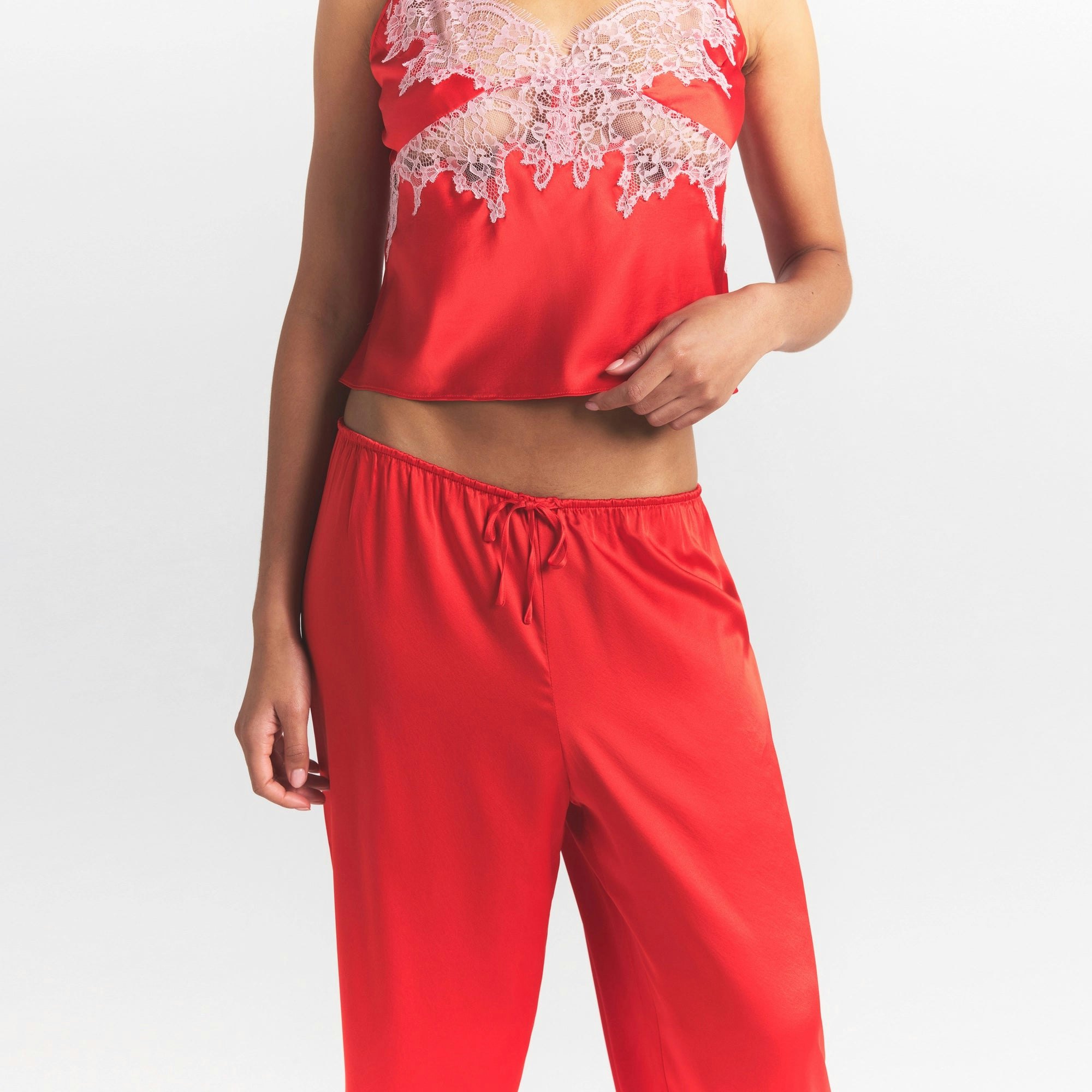 Lace Straight Leg Pant