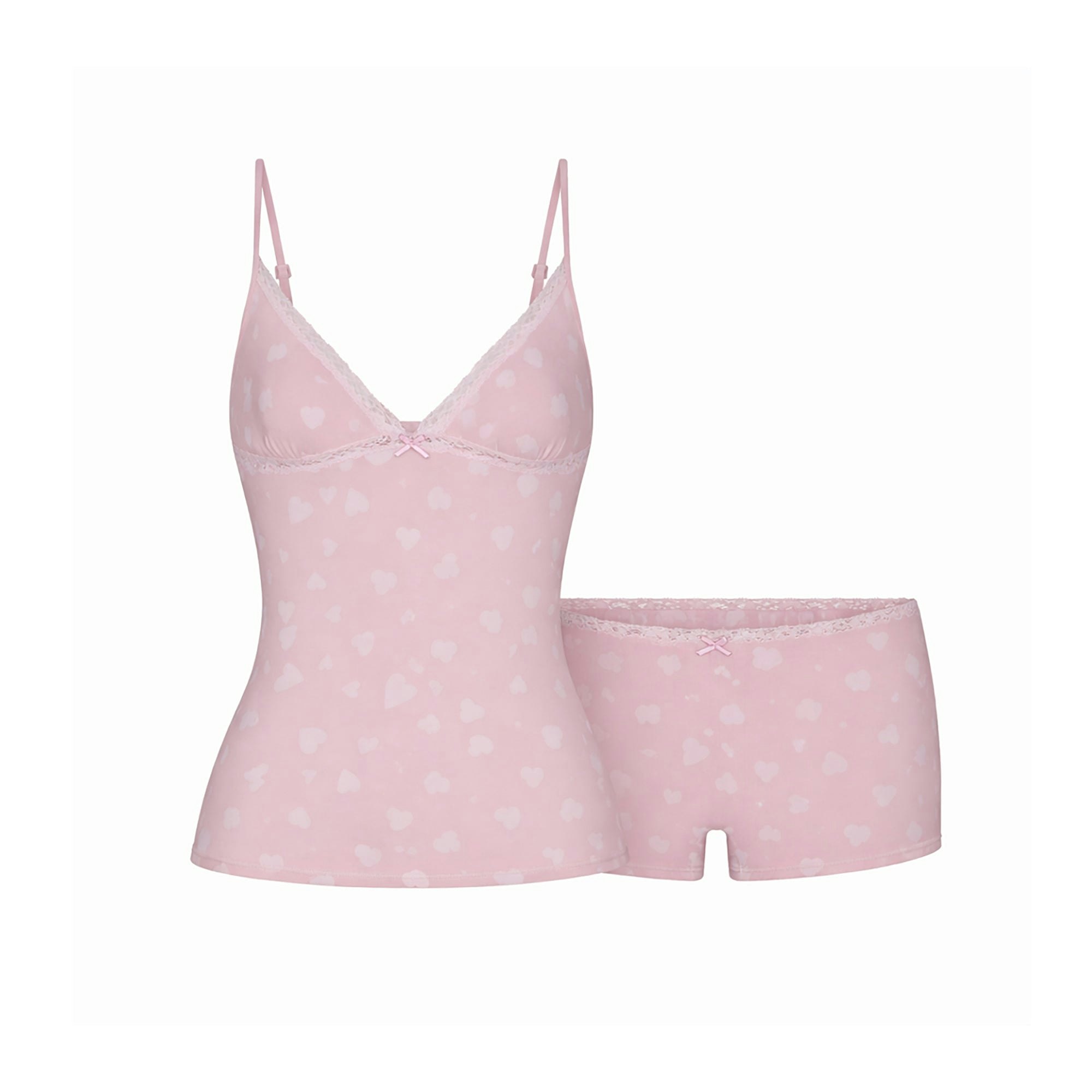 Lace Cami and Boy Short Set - 6