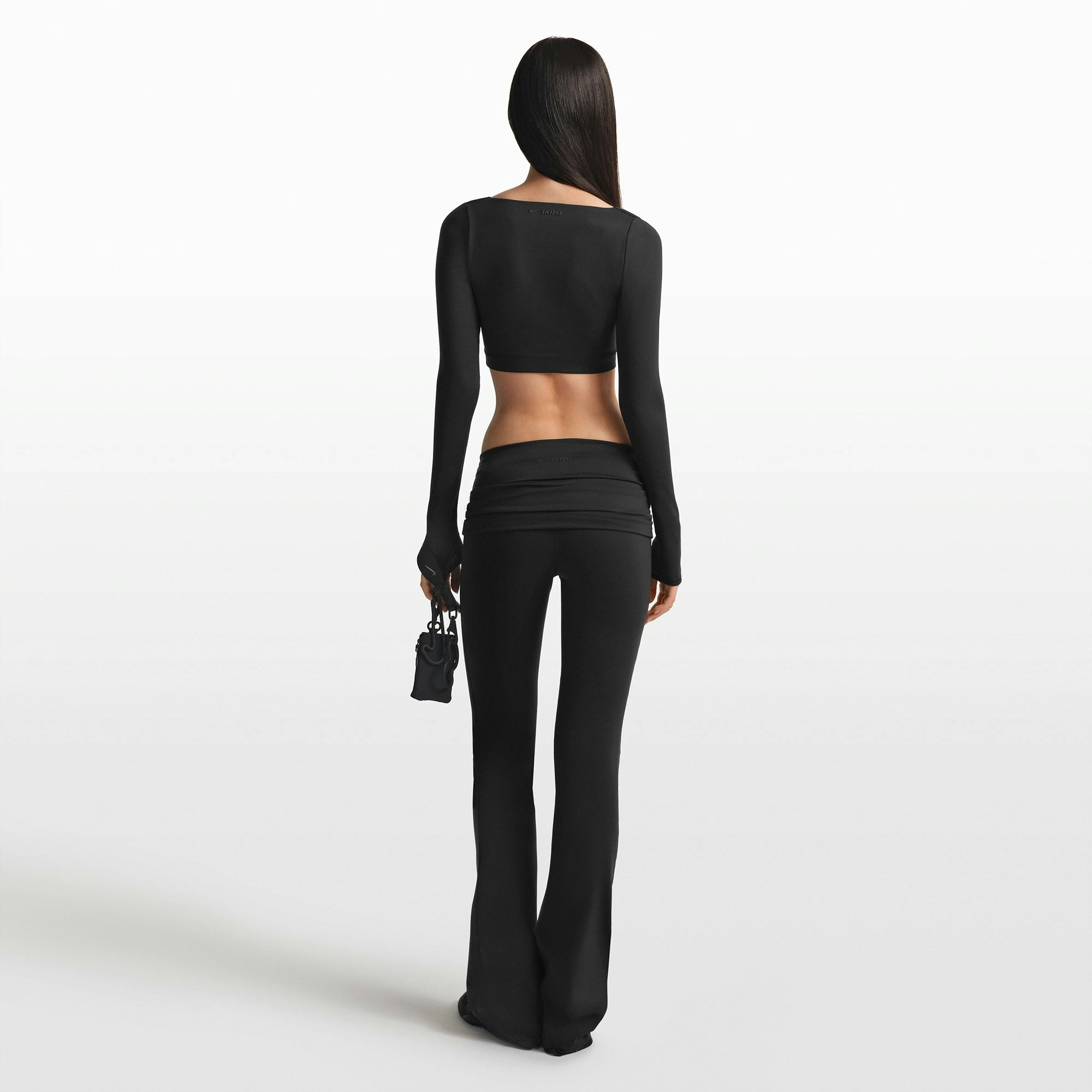 Wrap Long Sleeve Cropped Top - 5