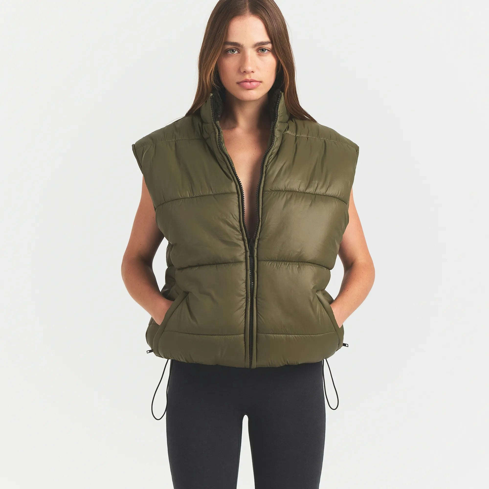 Lightweight Puffer Oversized Vest - 4