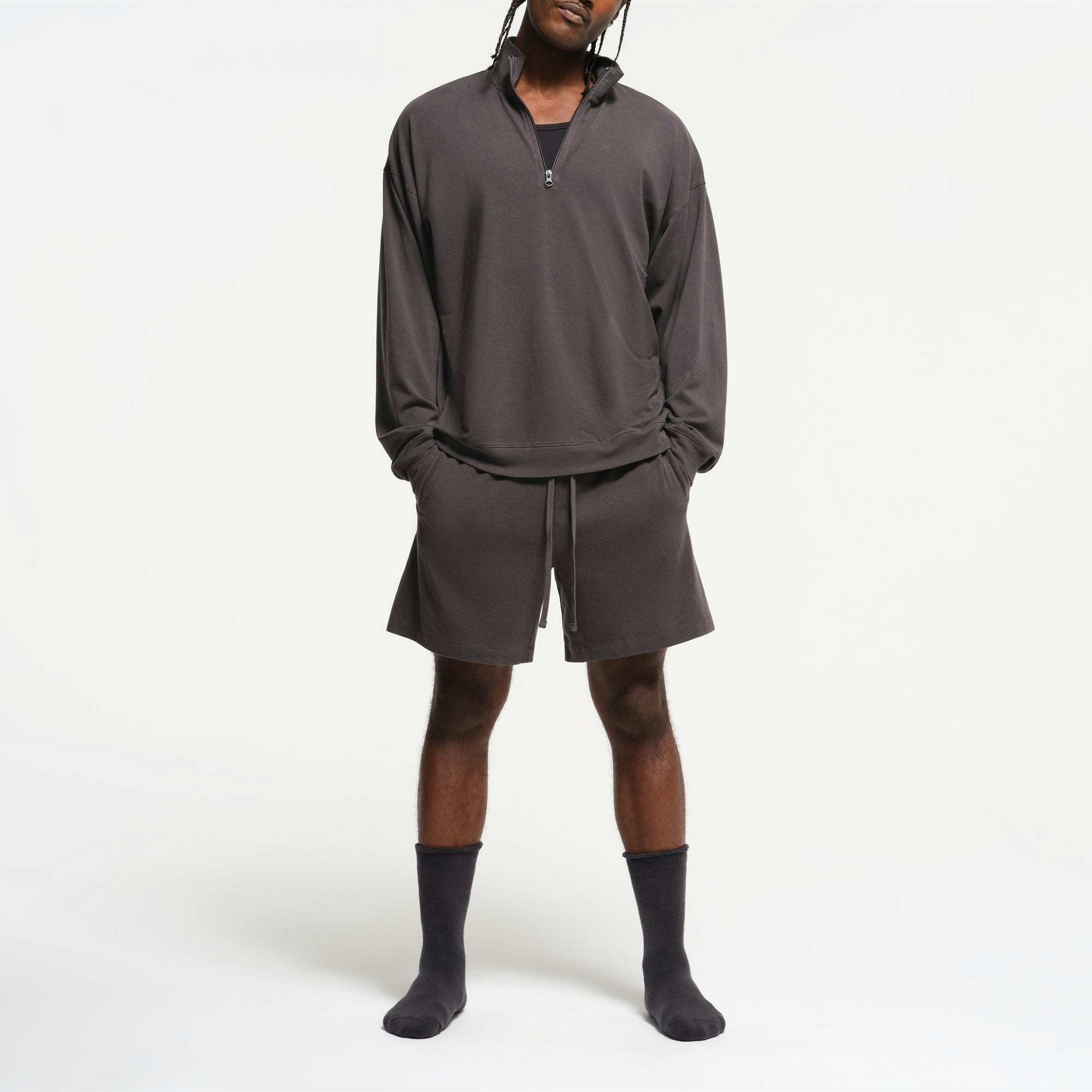 Mens Relaxed Quarter Zip Pullover