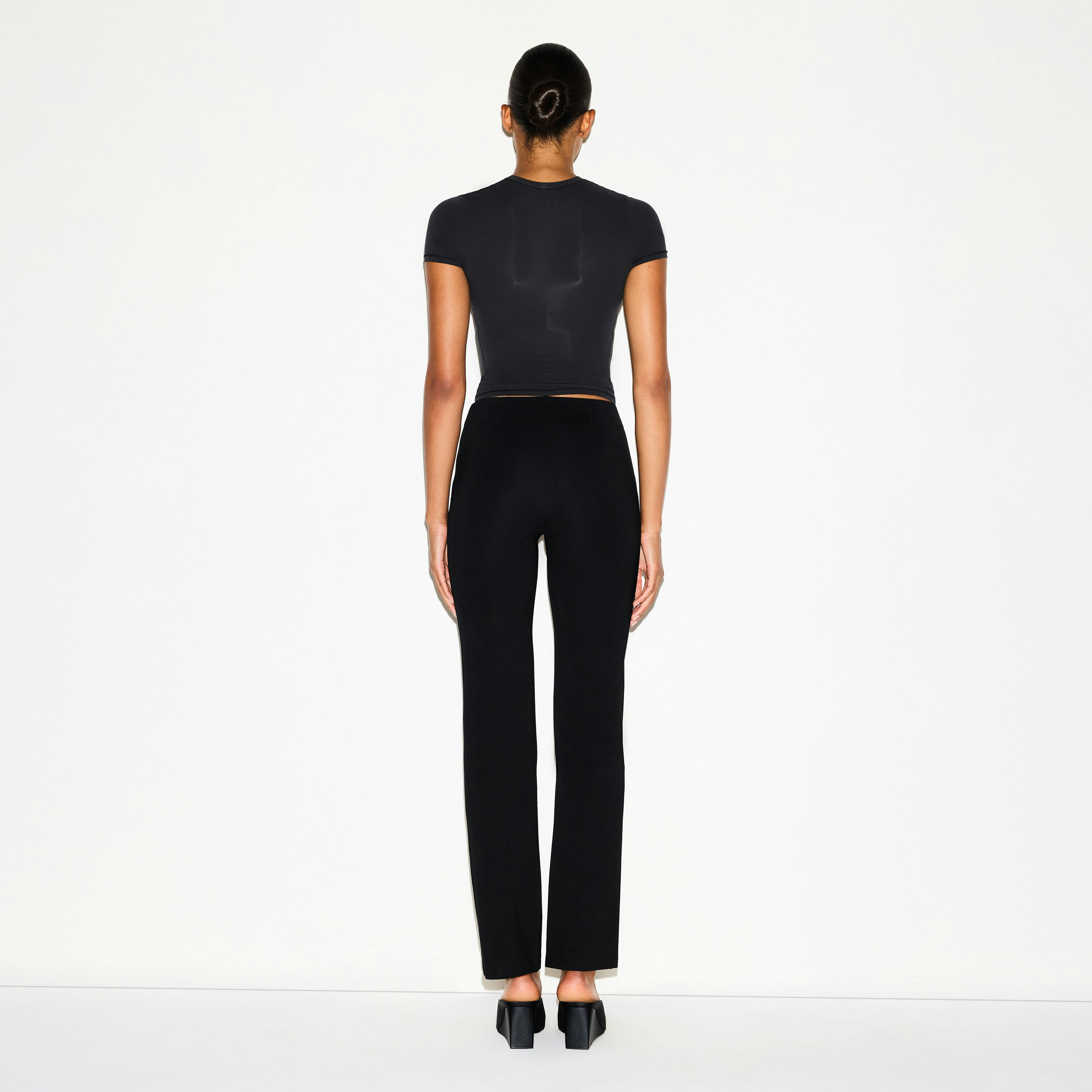 High-Waisted Pintuck Straight Leg Pant - 4