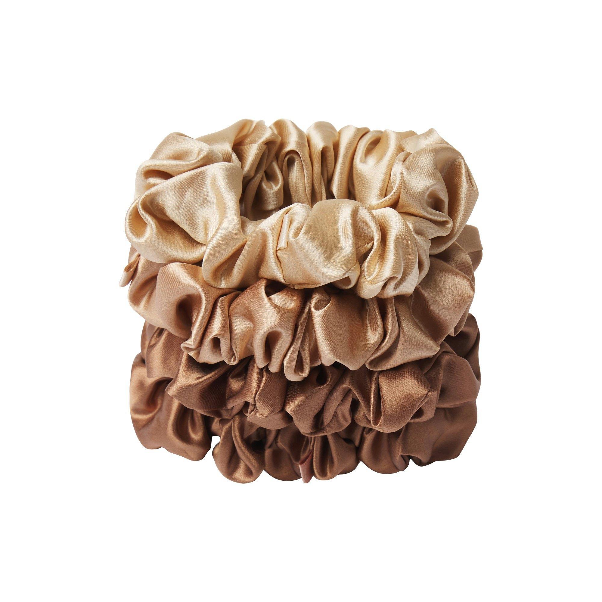 Pure Silk Large Scrunchies 4-Pack