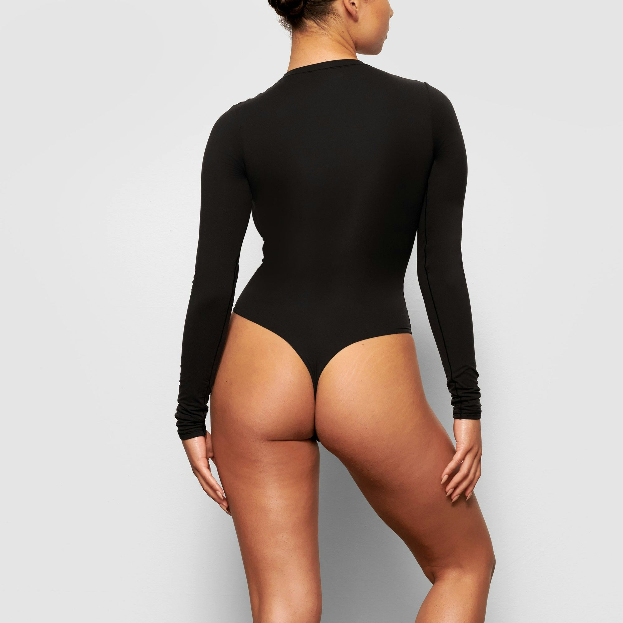 Long Sleeve Crew Neck Bodysuit - 3