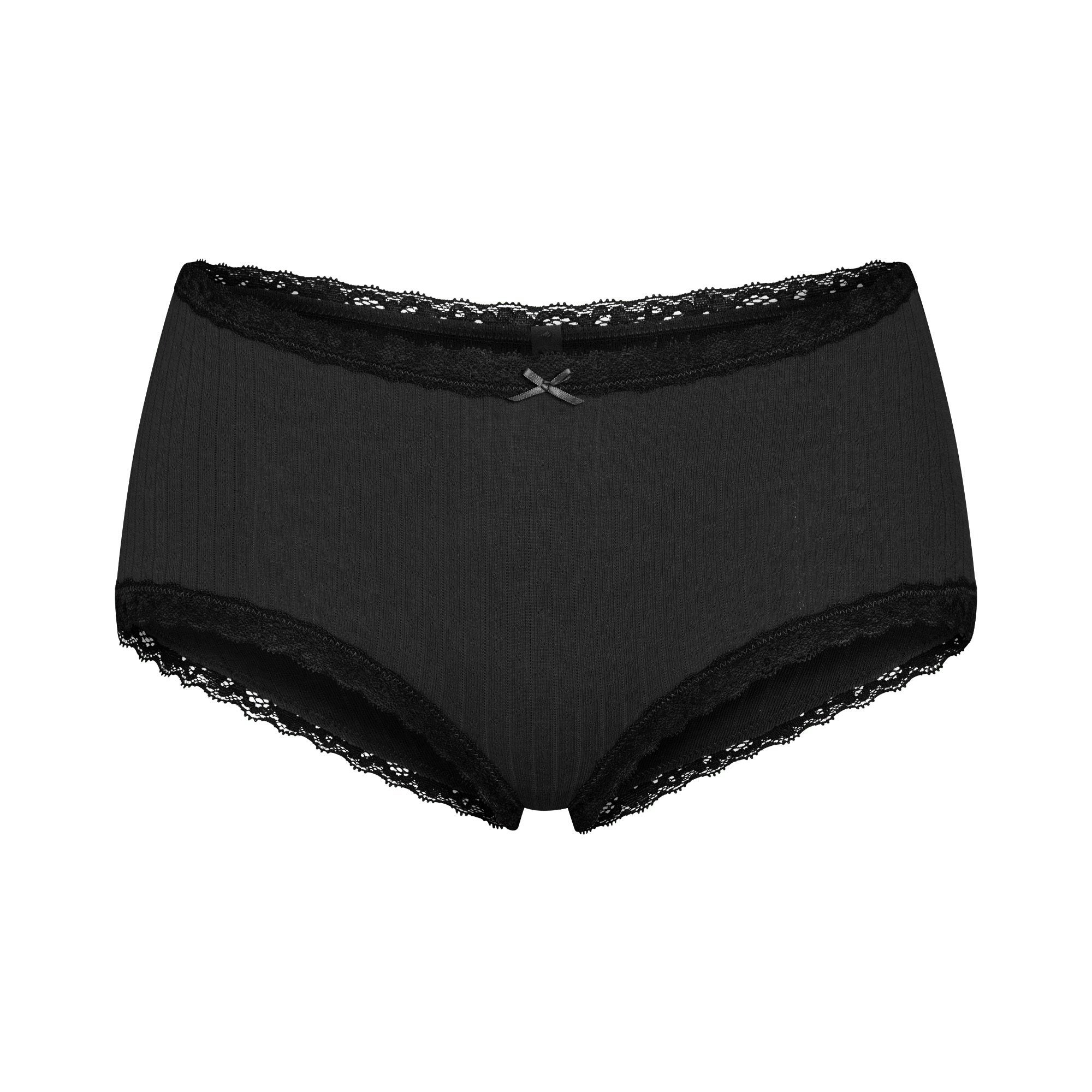 Pointelle Lace Boy Short - 4