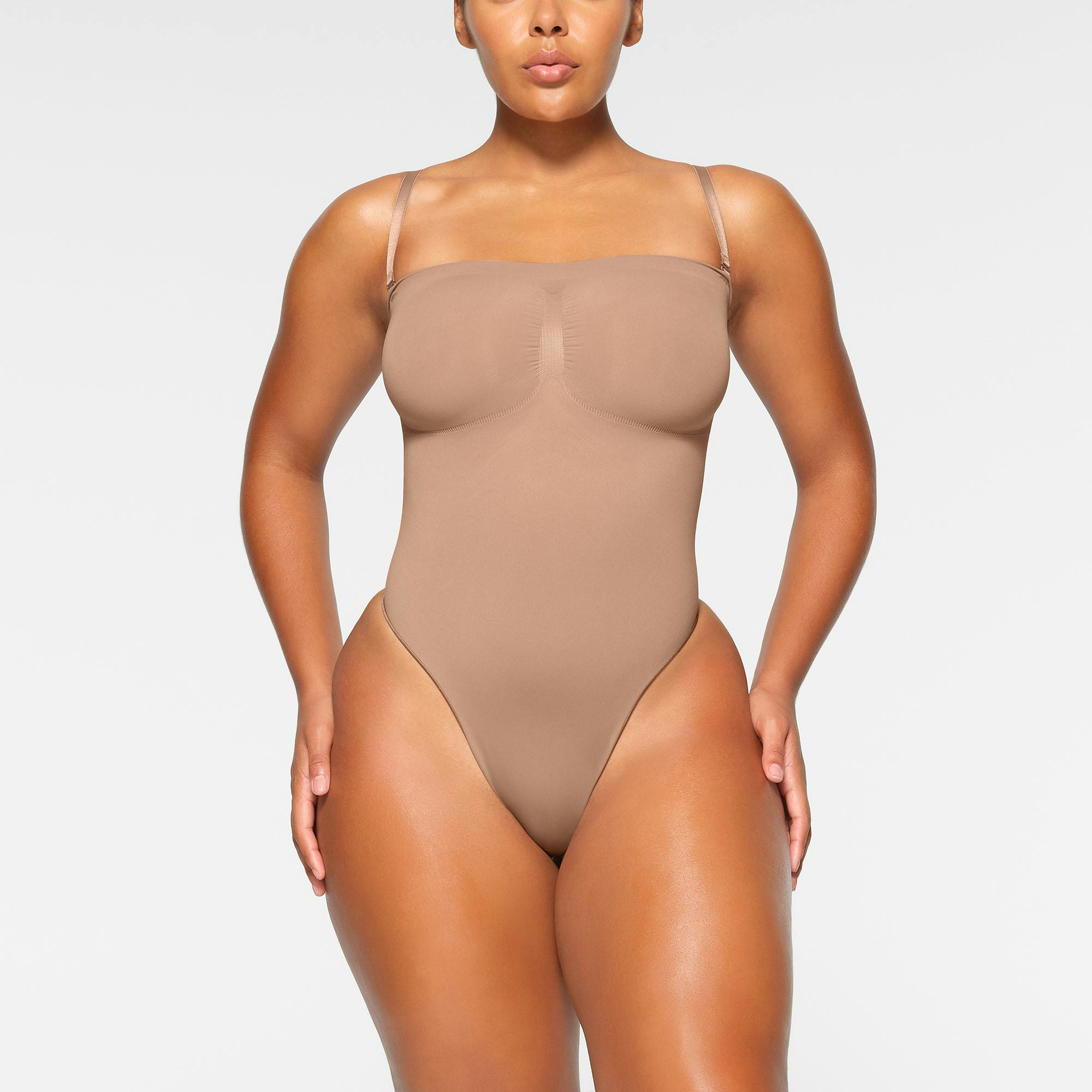 Strapless Thong Bodysuit - 4