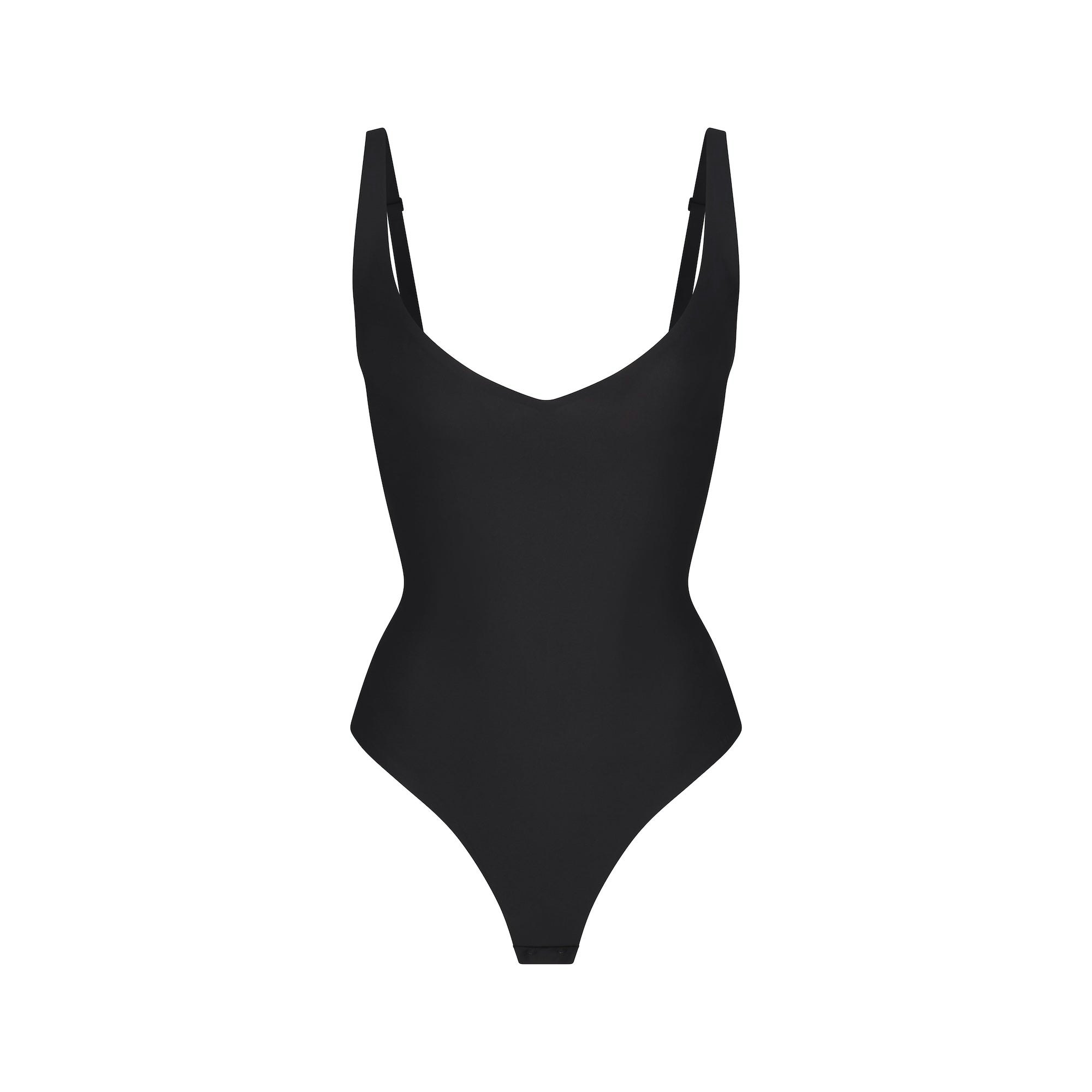 Core Sculpt Plunge Thong Bodysuit - 7