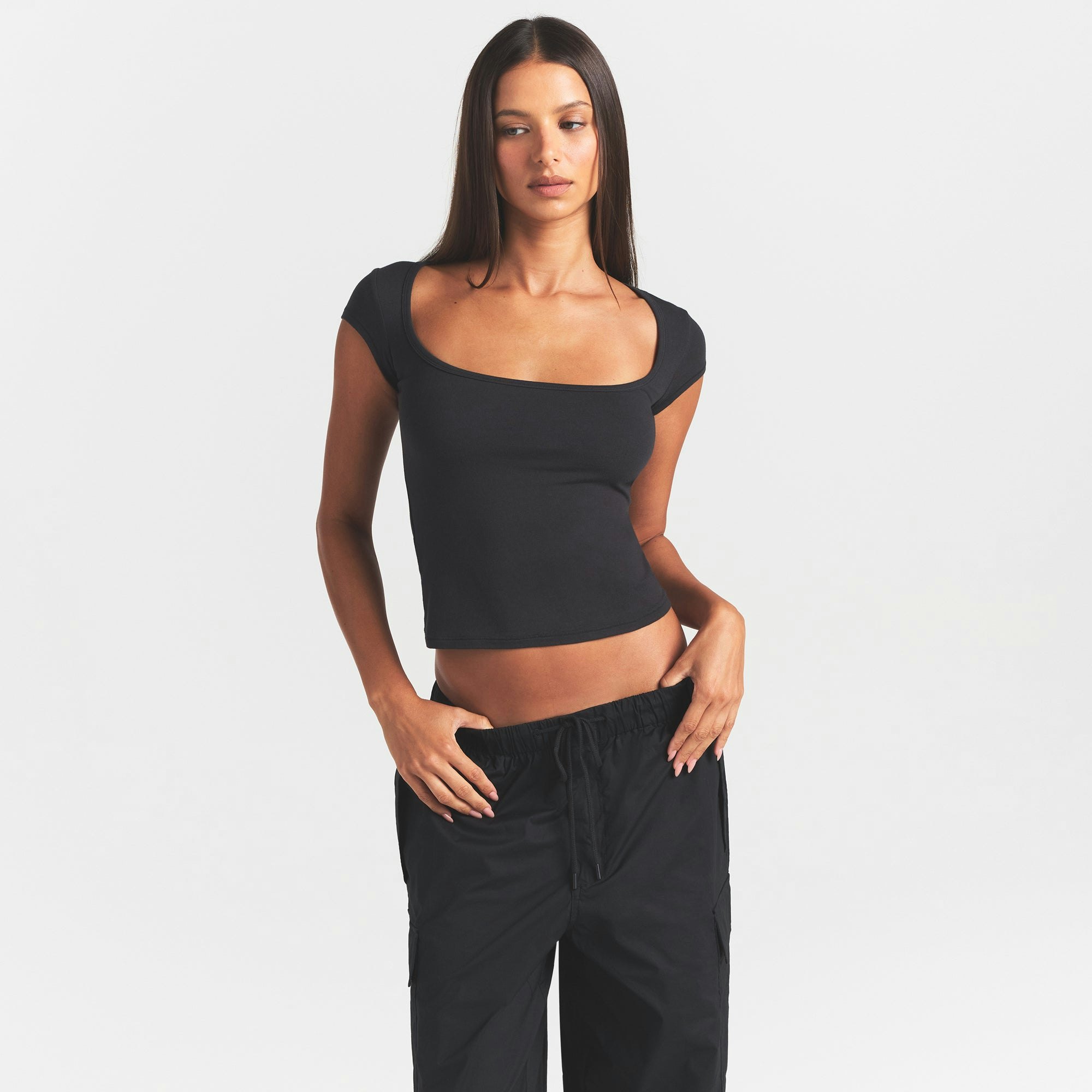 Scoop Neck T-Shirt - 3