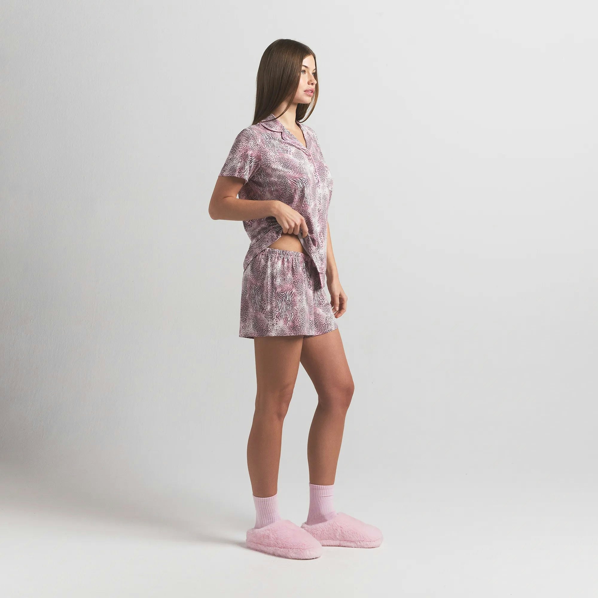 Short Sleeve Button up Set - 4