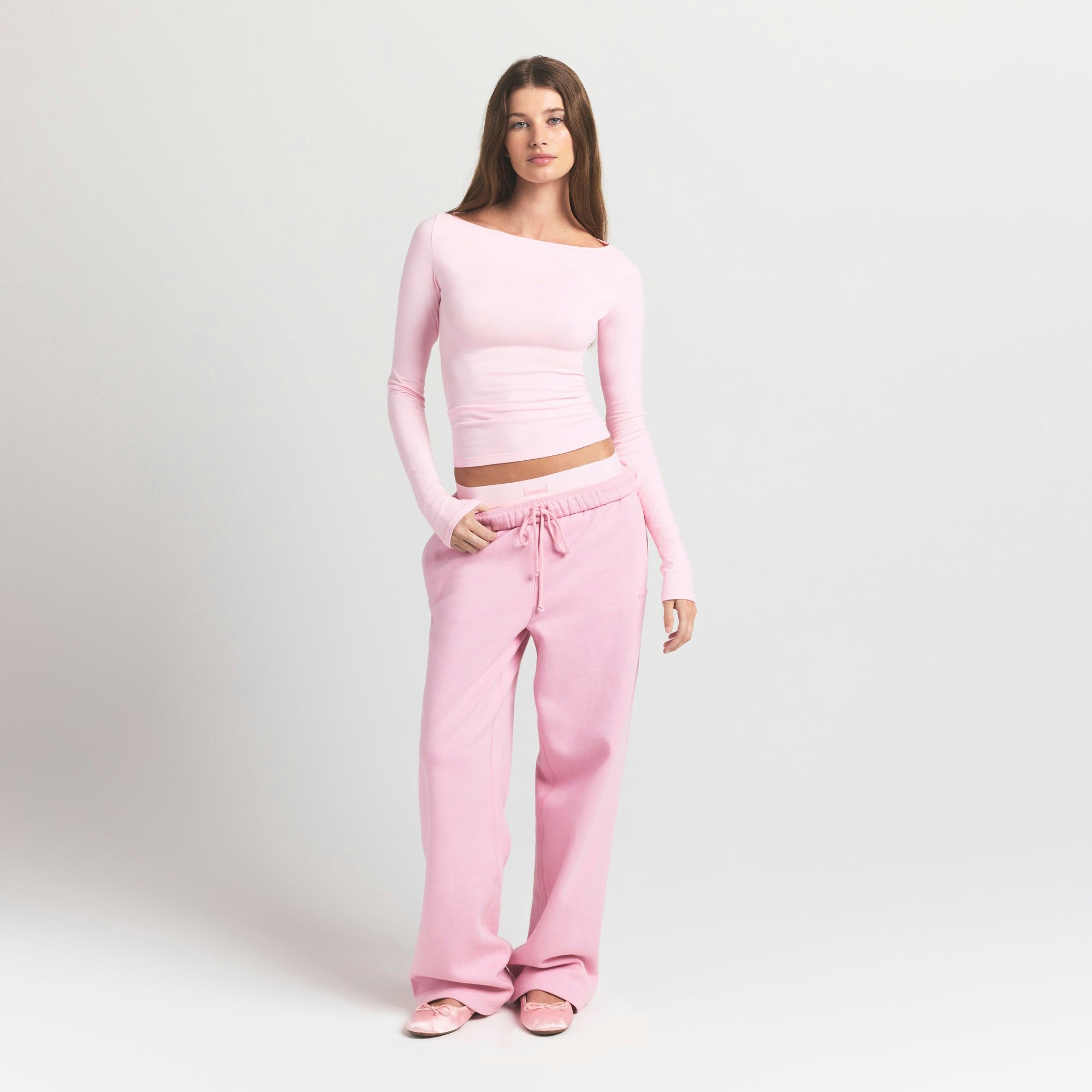 Long Sleeve Boatneck Top