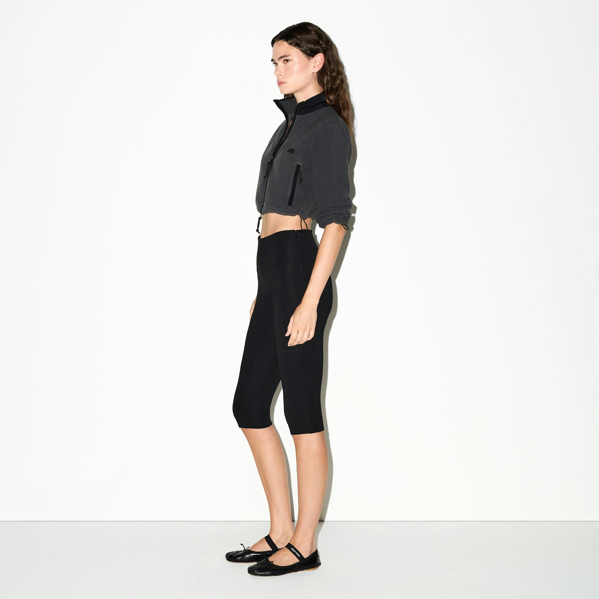 Cropped 3/4 Sleeve Jacket - 3